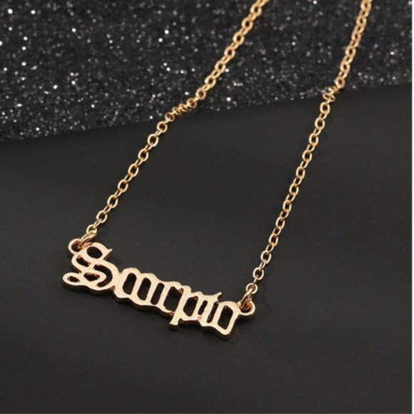 Dainty Gold Scorpio Necklace - Picture 1 of 1
